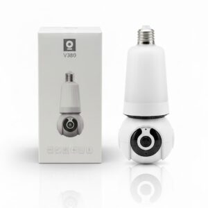 SPE27-LED 8 Bulb Camera Wifi Panoramic Night Vision With V380 Pro App