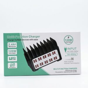 T8 120W Multi-Port Desktop Charging Dock with 20 USB Ports