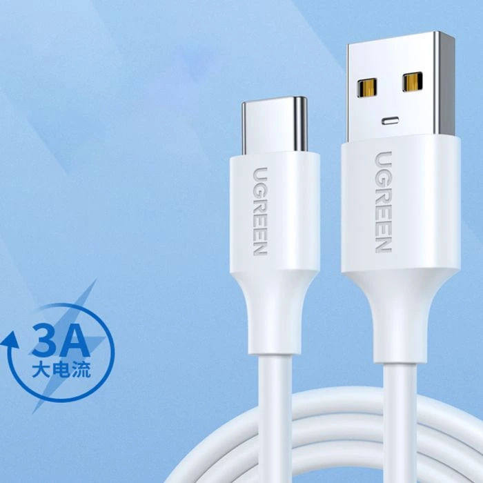 UGREEN L302 USB-A TO USB-C 18W Fast Charging cable 45641 white