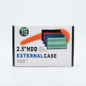 USB 2.0 2.5 Inch SATA HDD/SSD External Hard Drive Case with metal body