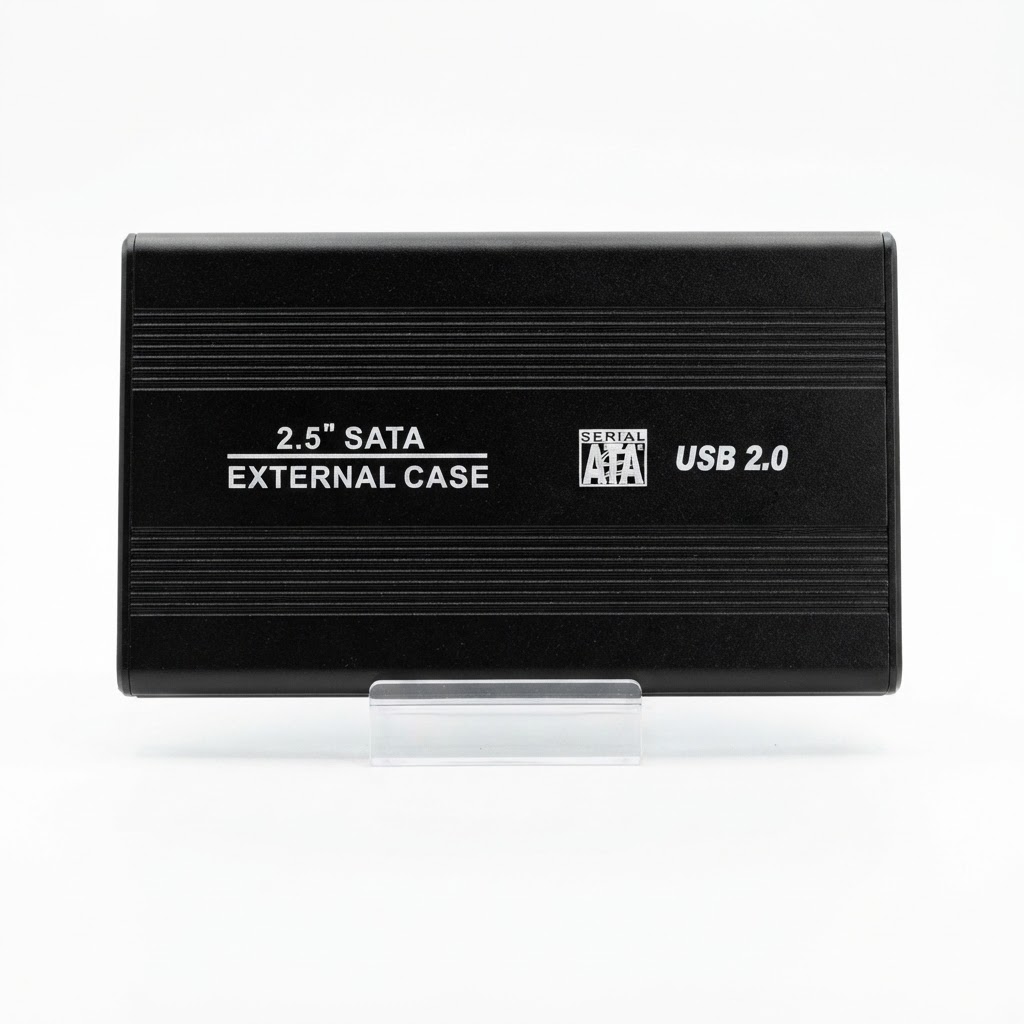 USB 2.0 2.5 Inch SATA HDD/SSD External Hard Drive Case with metal body