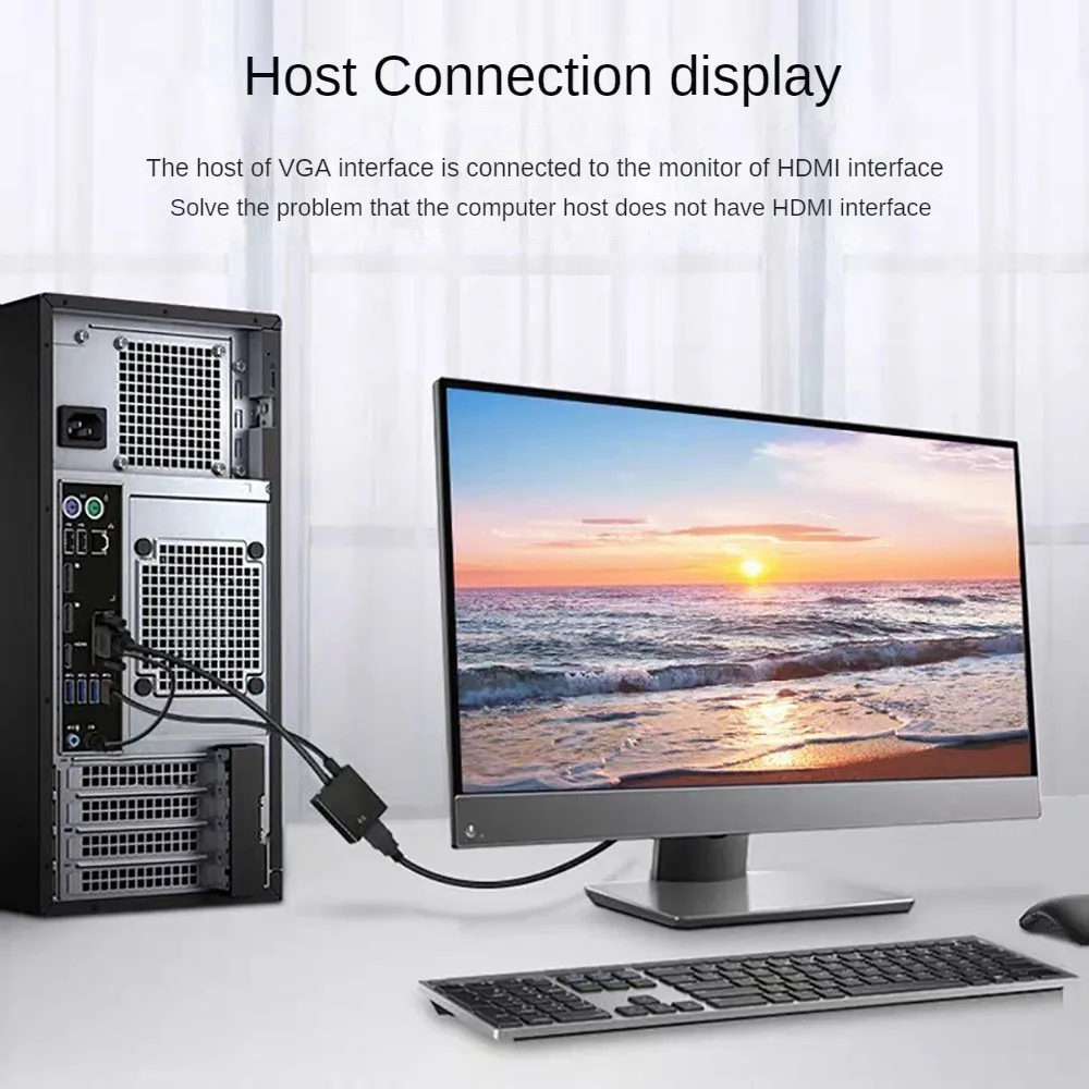 VGA to HDMI Converter With 3.5mm Audio