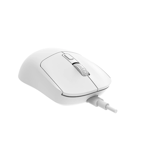 WIWU WM111 White Wired Office Mouse 6-Button Layout for Enhanced Productivity