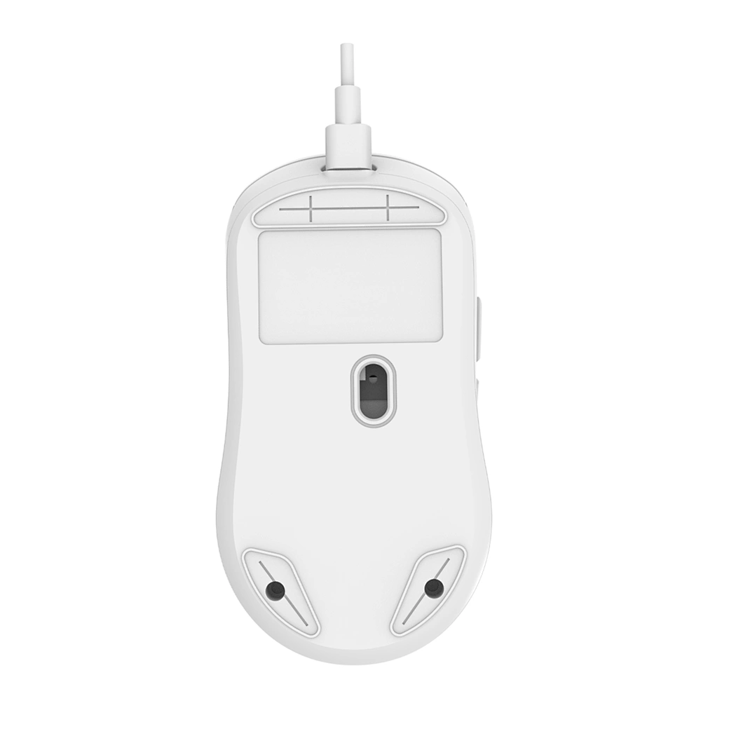 WIWU WM111 White Wired Office Mouse 6-Button Layout for Enhanced Productivity